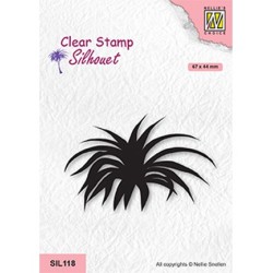 (SIL118)Nellie`s Choice Clearstamp - Crowns of tree Yucca